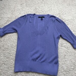 WHBM Lavender Sweater Large - Cashmere Blend